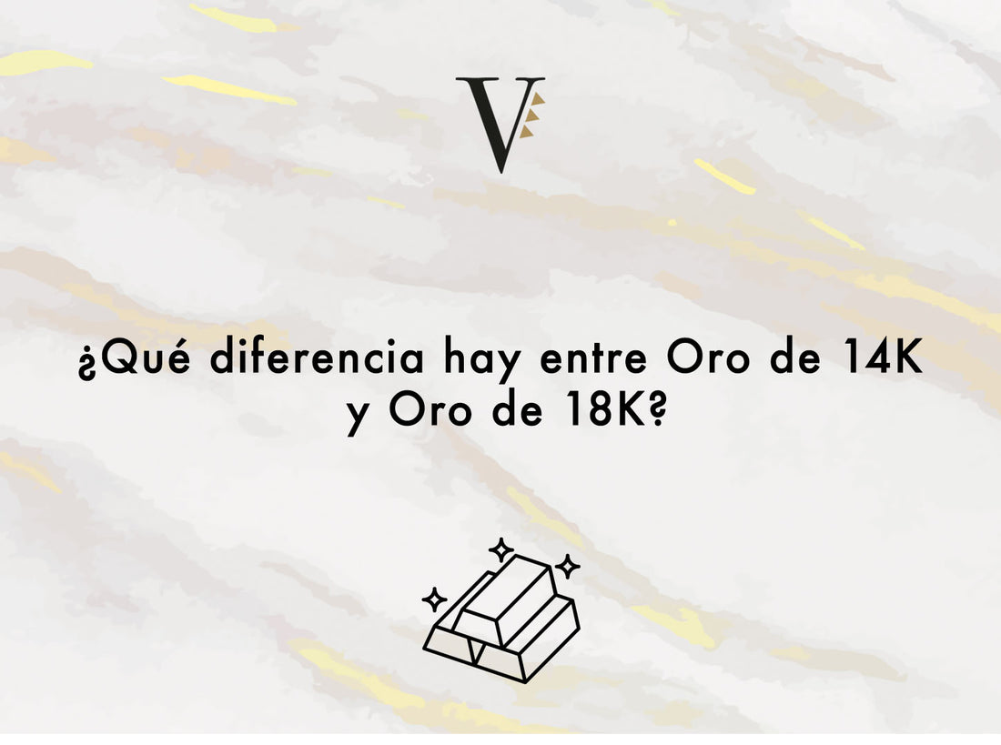 ¿Qué diferencia hay entre Oro de 14K y 18K?