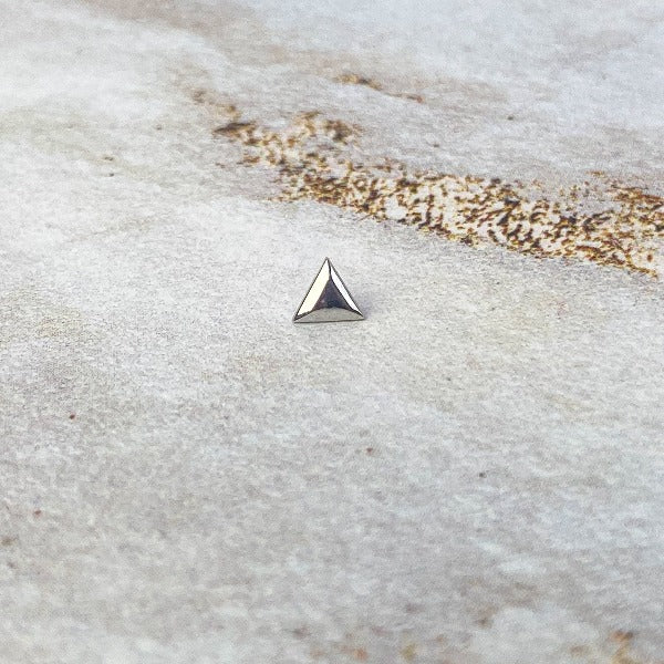 Triangle - Oro Blanco 14K - Auris jewellery